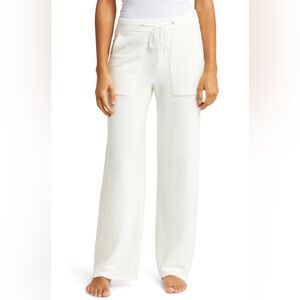 Barefoot Dreams Cream Wide Leg Pants